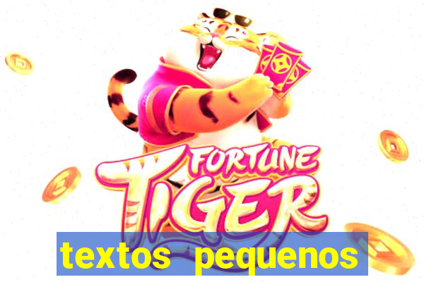 textos pequenos para alfabetizar